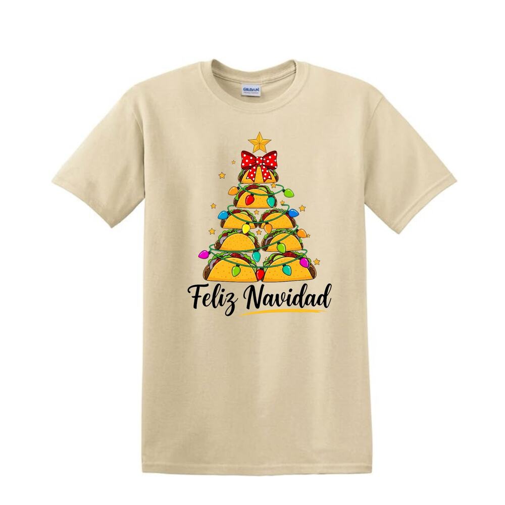 Christmas Shirt Spanish Feliz Navidad Merry Christmas Tee Unisex